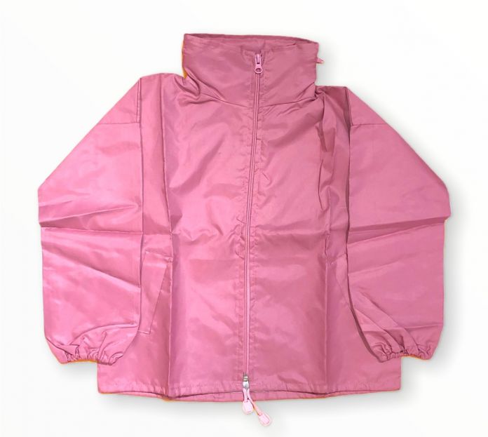 Campera Rompeviento Silver basico con cierre y capucha