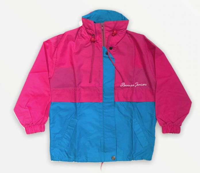 Campera Rompeviento combinado con capucha y cierre