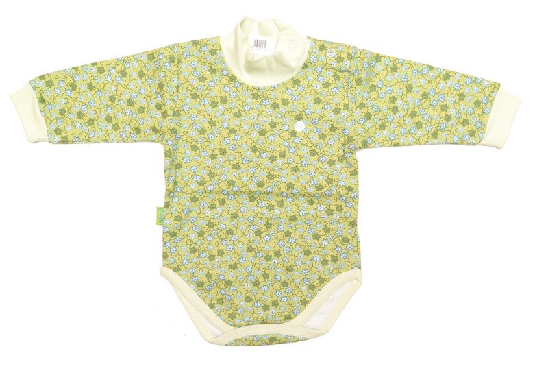 Body Manga Larga Floreado