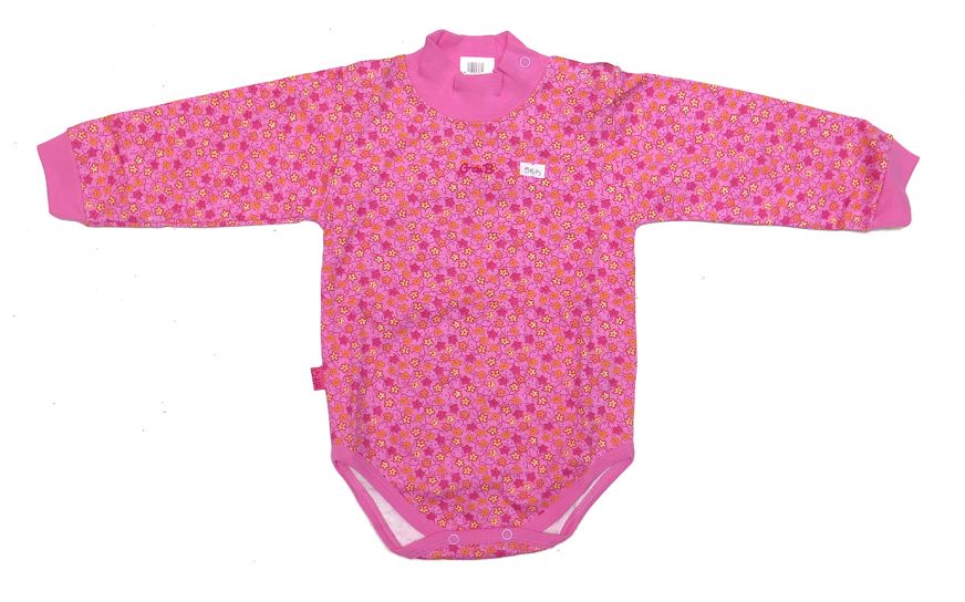 Body Manga Larga Floreado