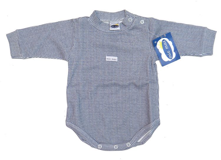 Body Manga Larga Estampado Cuadrille