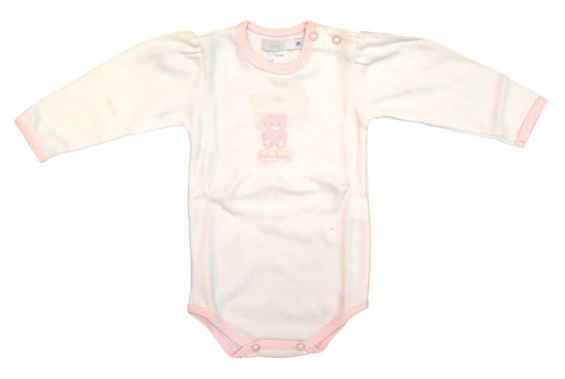 Body Manga Larga Bordado Oso