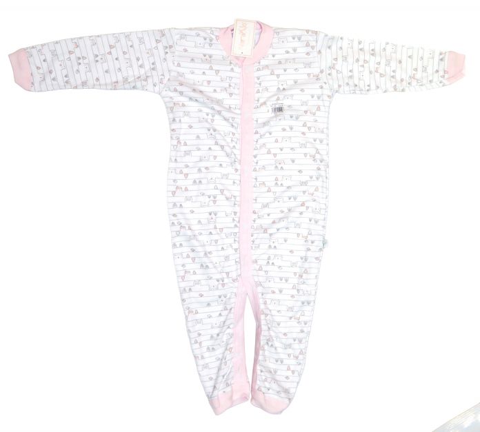 Enterito Manga Larga Cuello Mao Sin Pie Estampado