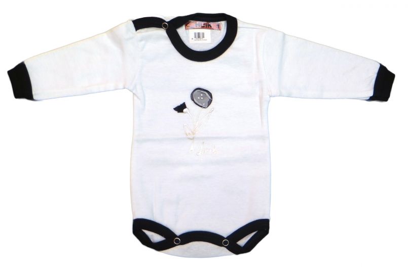 Body Manga Larga Estampado Flor