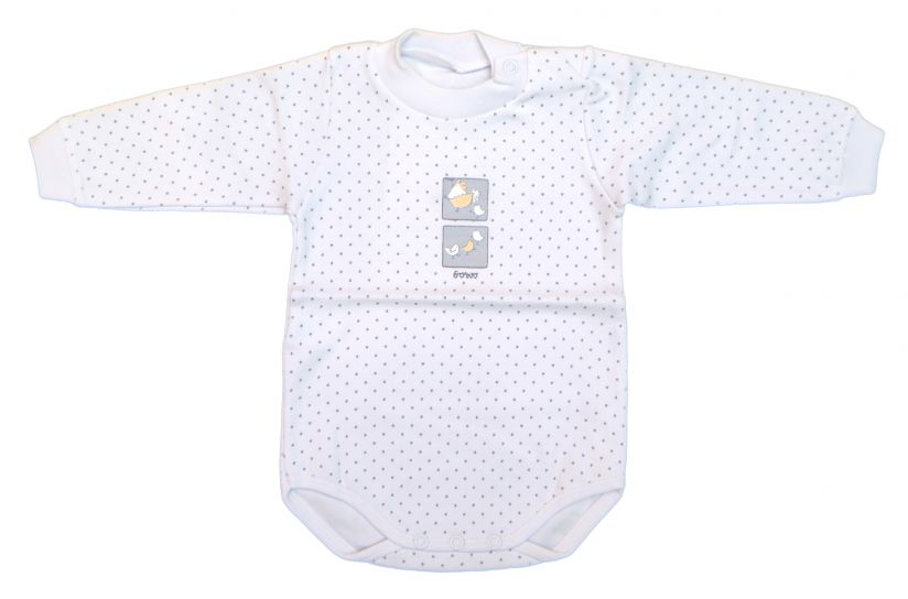 Body estampado manga larga  a lunares