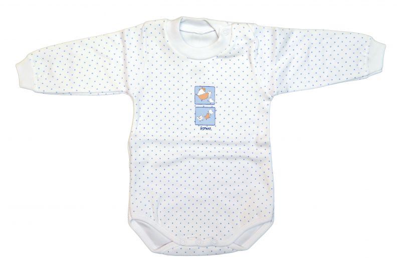 Body estampado manga larga  a lunares