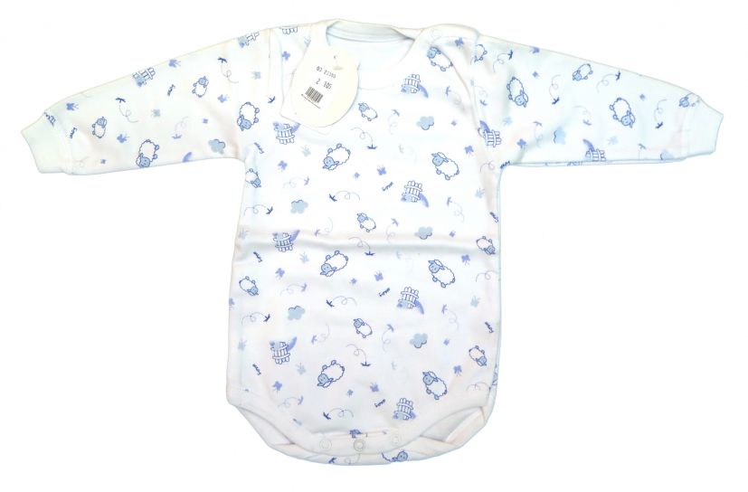 Body Manga Larga Estampado