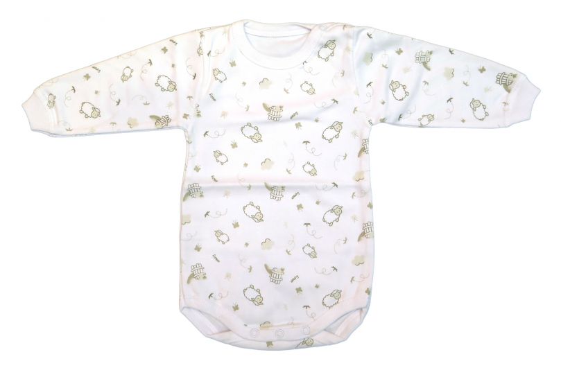 Body Manga Larga Estampado