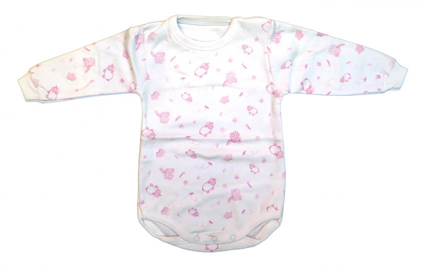 Body Manga Larga Estampado