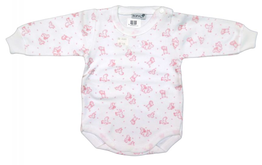 Body Manga Larga Estampado Animales