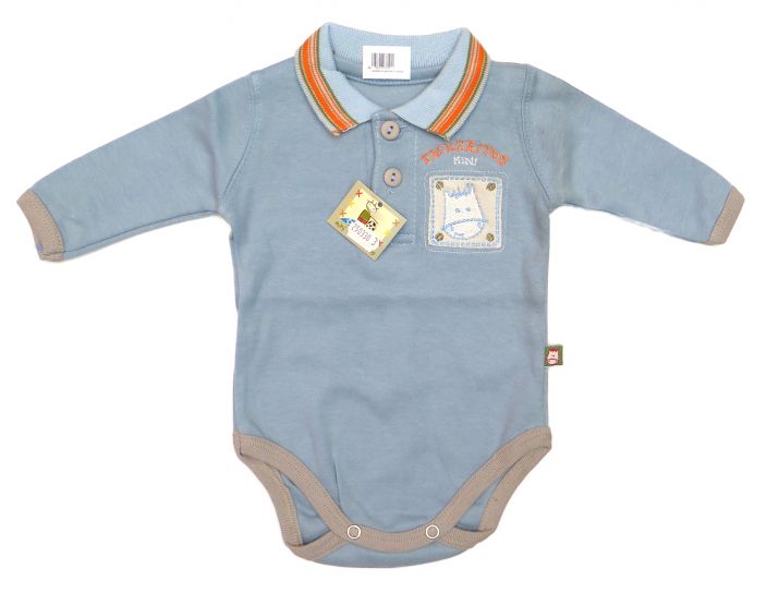 Body Chomba Manga Larga Bordado