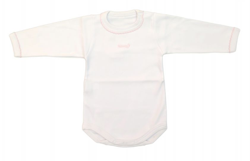 Body Manga Larga Con Picot Color