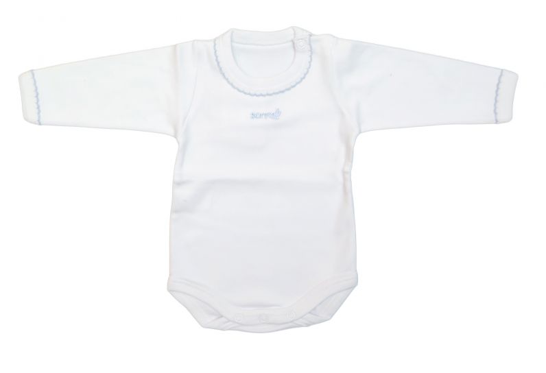 Body Manga Larga Con Picot Color