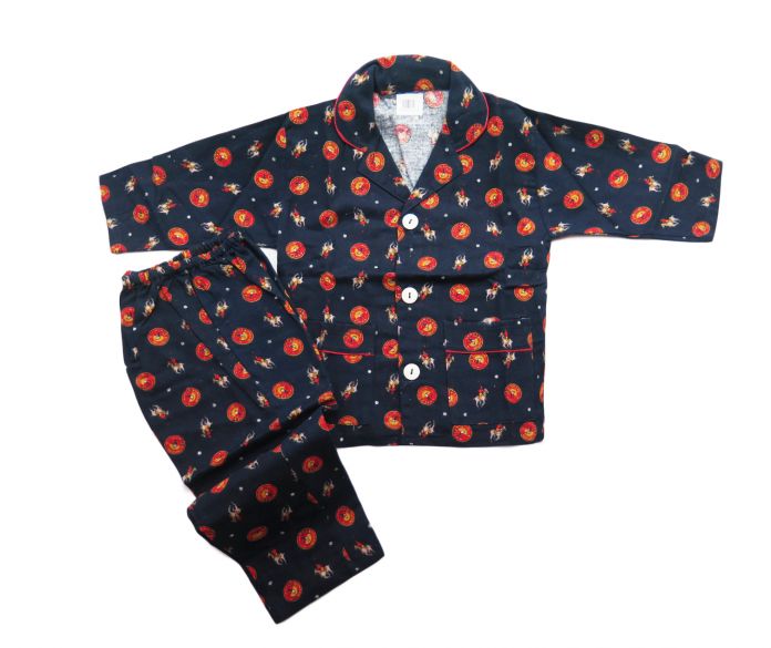 Pijama Invierno Viyela Boton Estampado