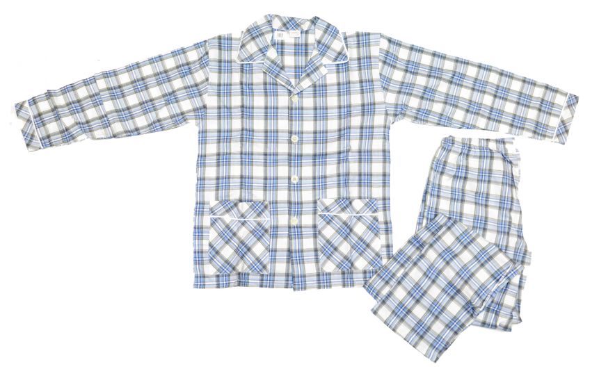 Pijama Invierno Viyela  Boton Estampado Escoces