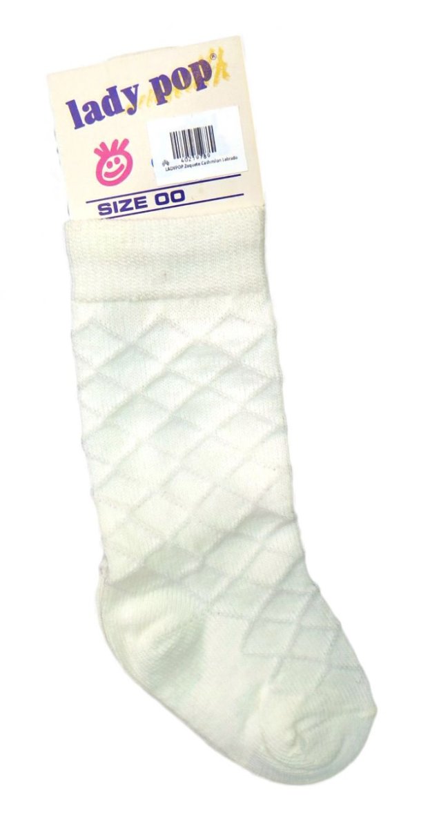 Media Zoquete De Cashmilon Liso Labrado