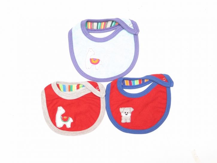 Babero Chico Toalla y Algodon Bordado