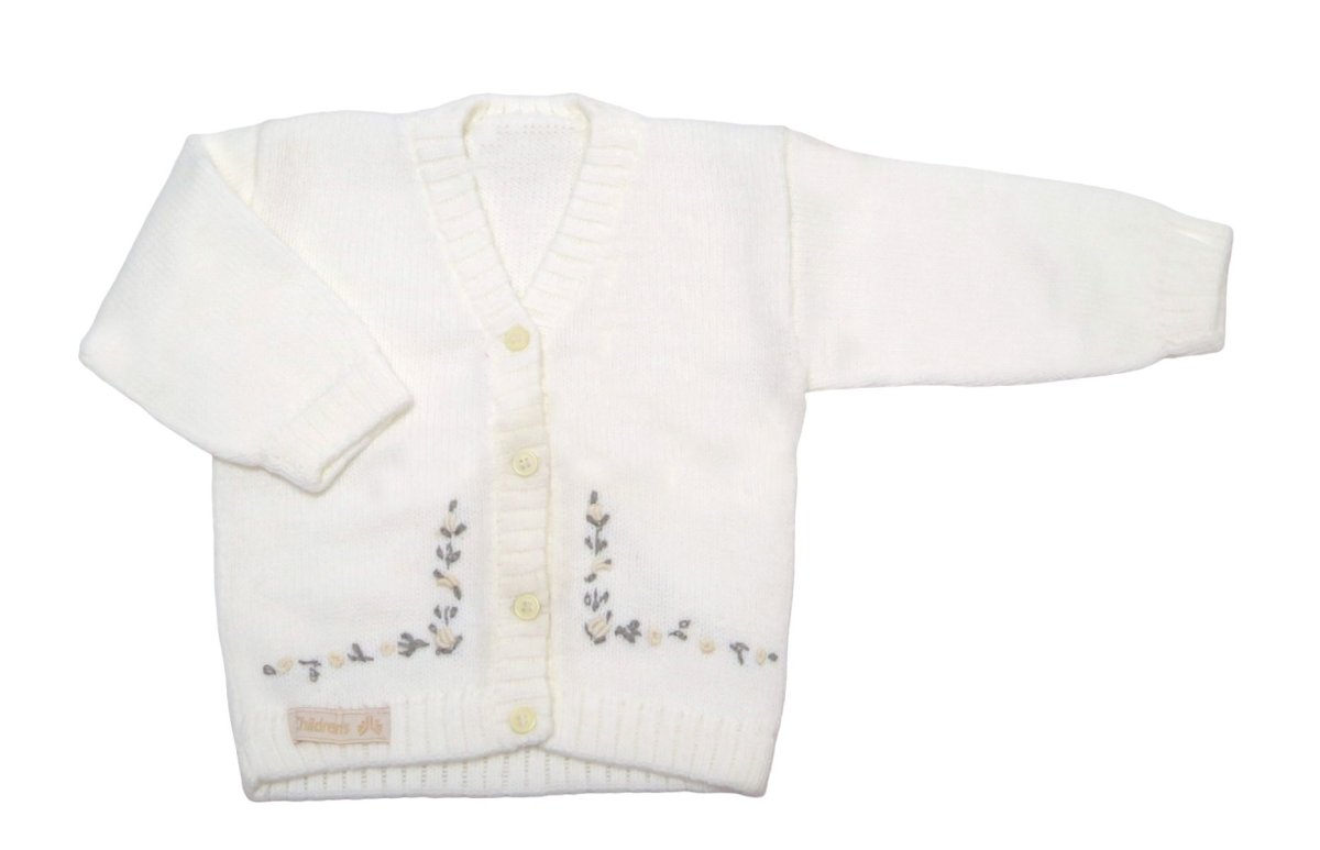 Saquito de Cashmilon Bordado Flores Rococo