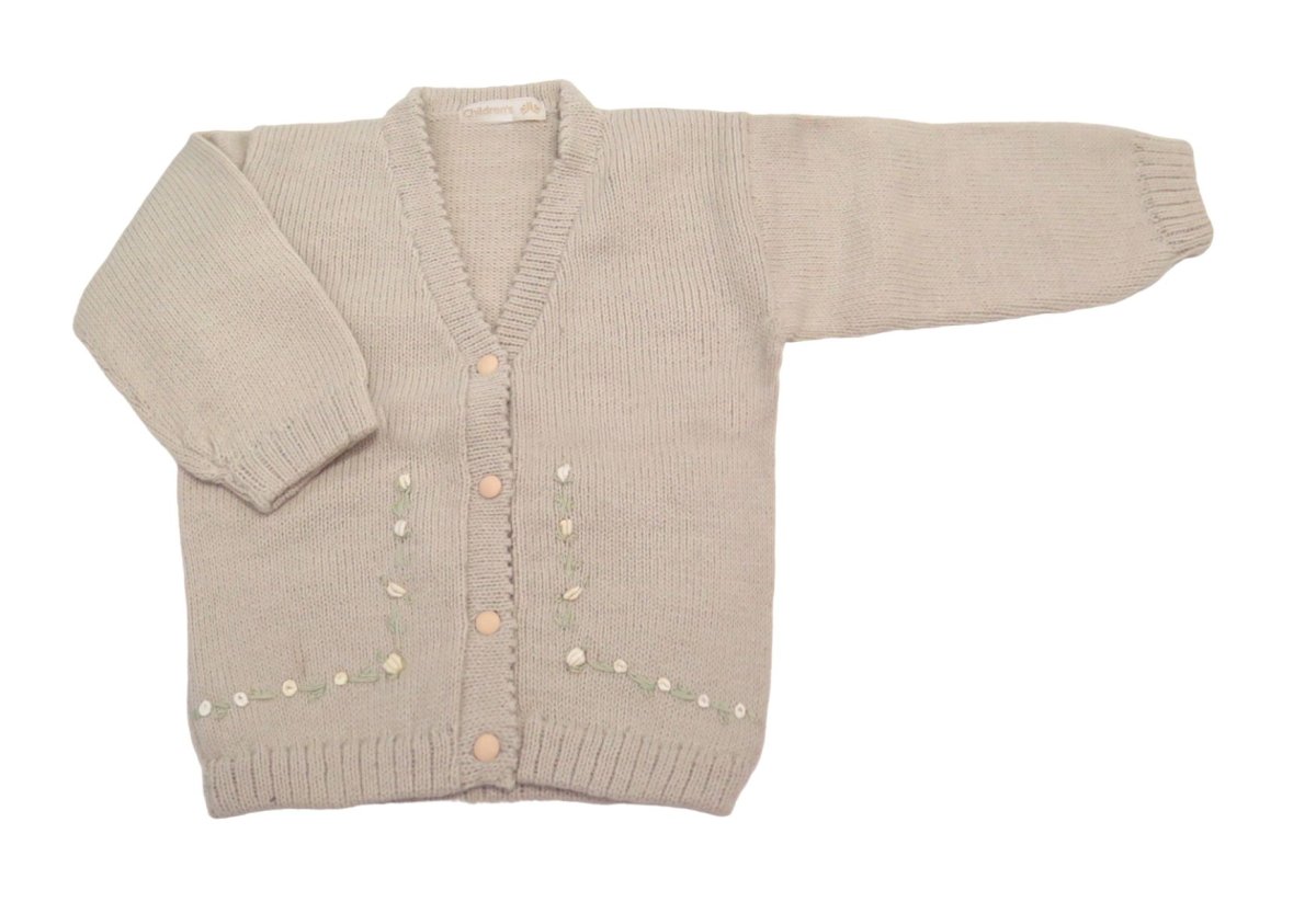 Saquito Cashmilon Tejido Escote V Bordado