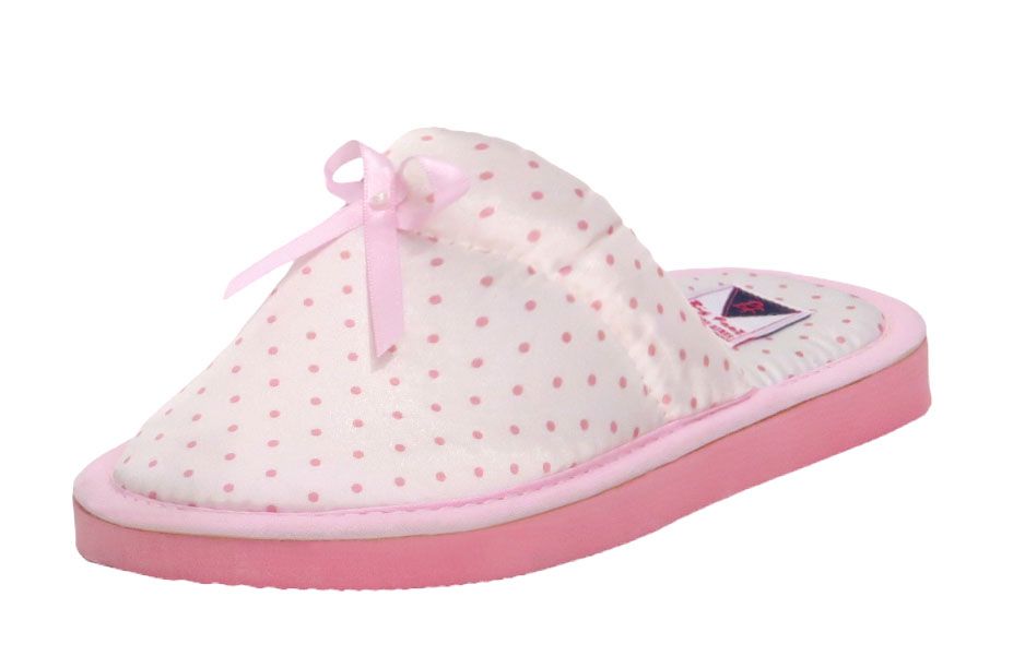 Chinela Punta Cerrada Razo Estampada Lunares