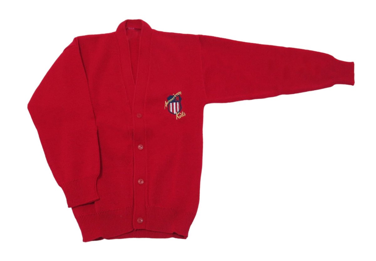 Saco Tejido de Cashmilon Escote V Liso con escudo