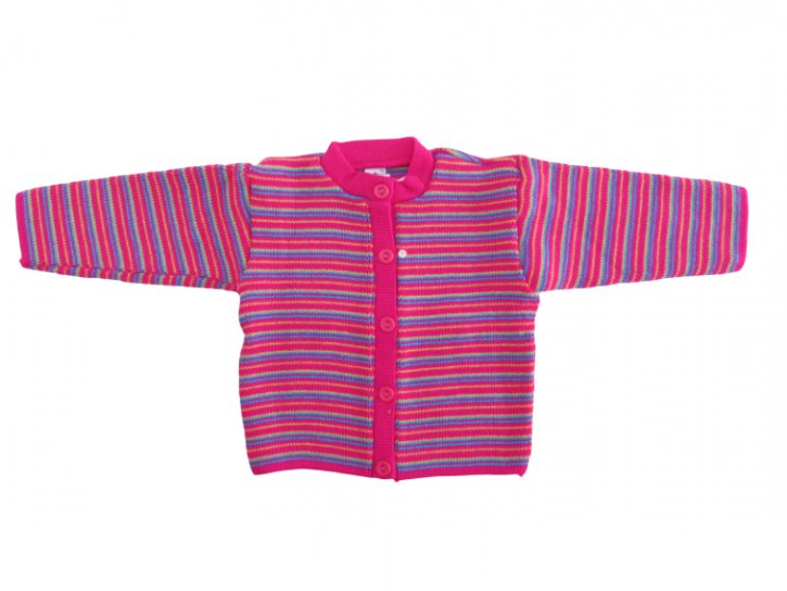 Saco Tejido Cashmilon Cuello Redondo Rayado