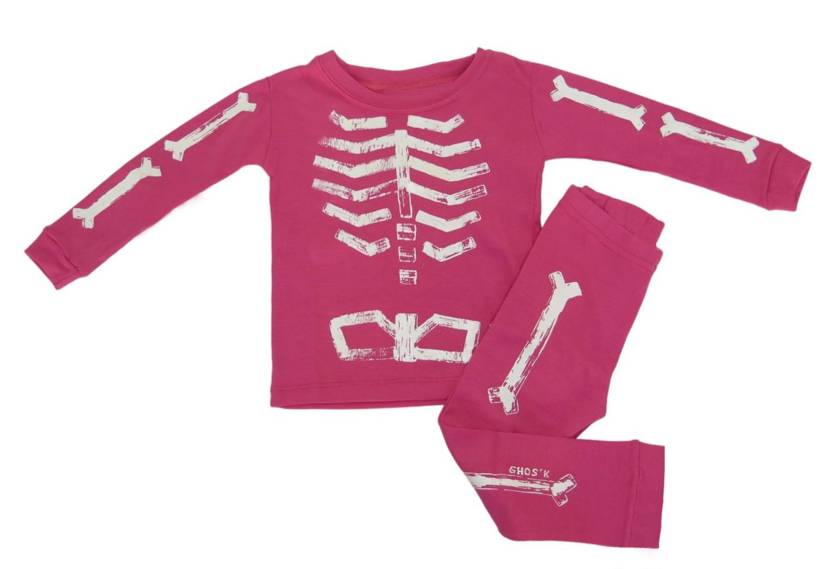 Pijama Manga Larga Esqueleto - Brilla En La Oscuridad