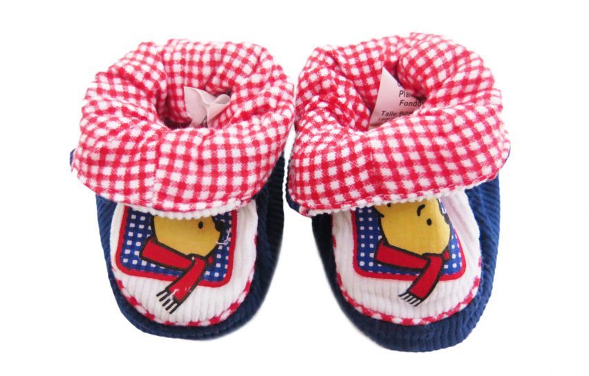 Pantufla Pooh Base Antideslizante Corderoy