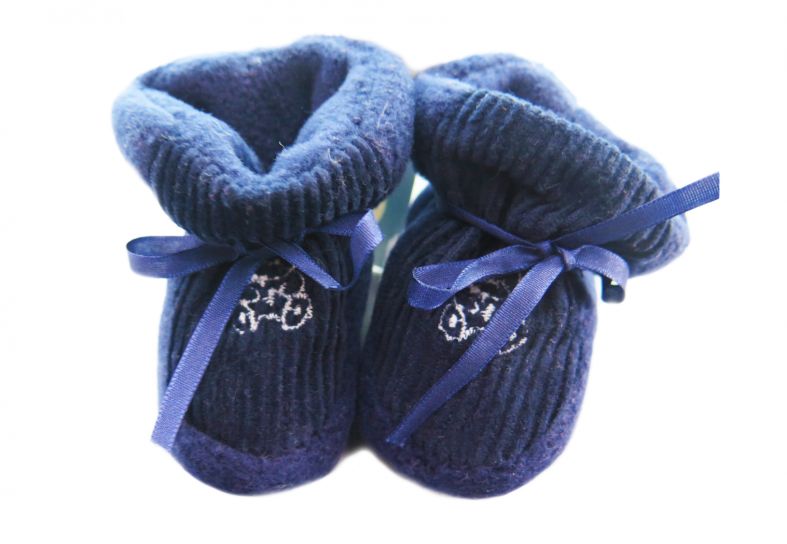 Botita Corderoy Bordada Forrada en Polar BB