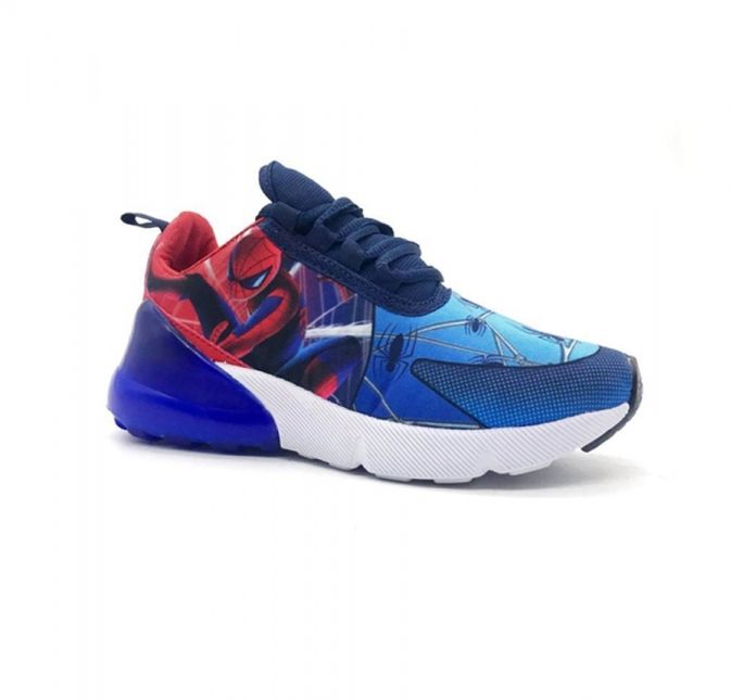 Zapatilla Deportiva Spiderman Hombre Araña Cordon Con Camara
