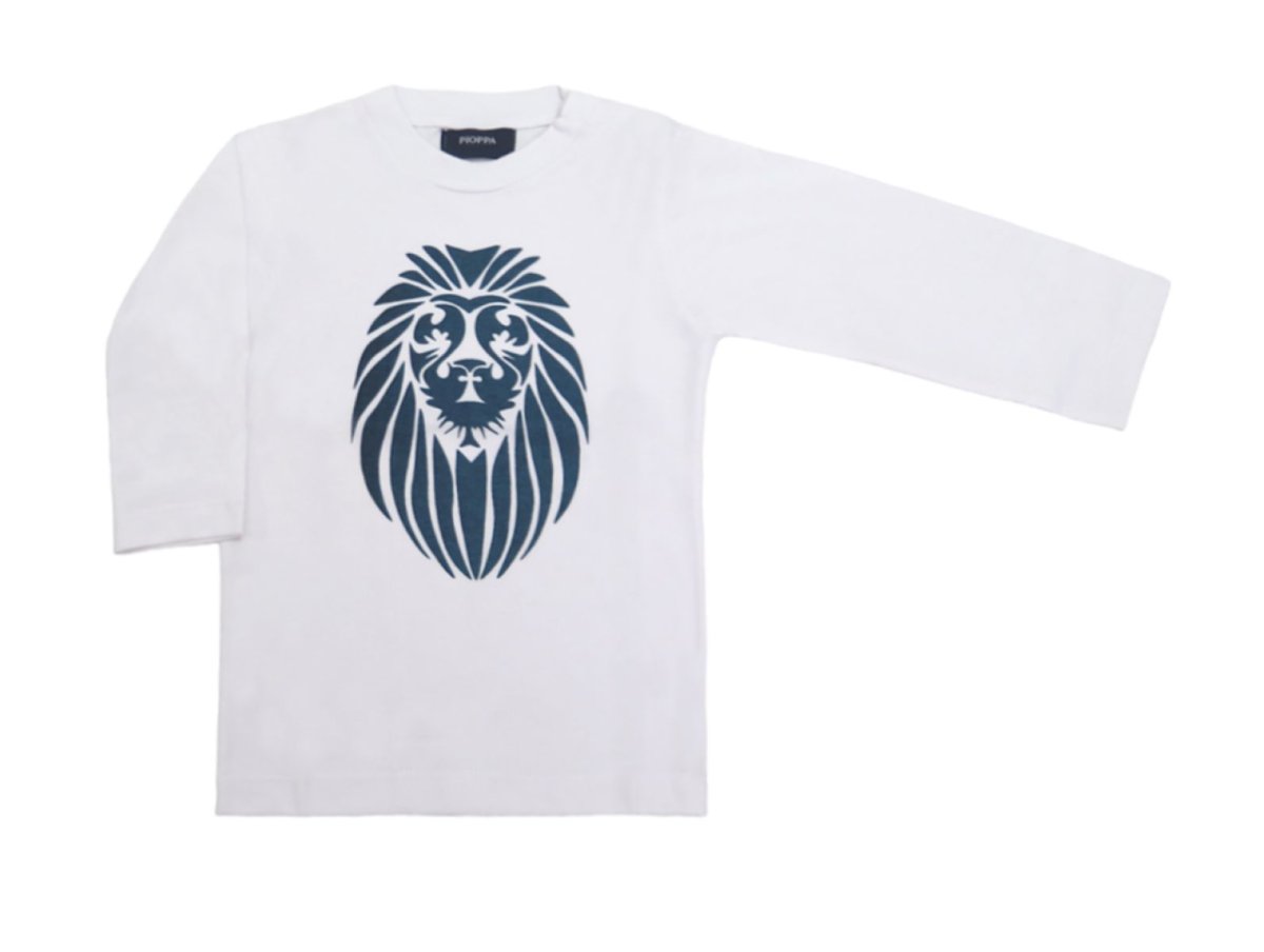 Remera Manga Larga Estampa Lion
