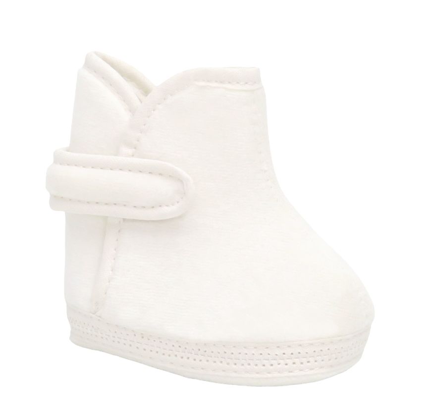 Botita de plush con velcro sin base