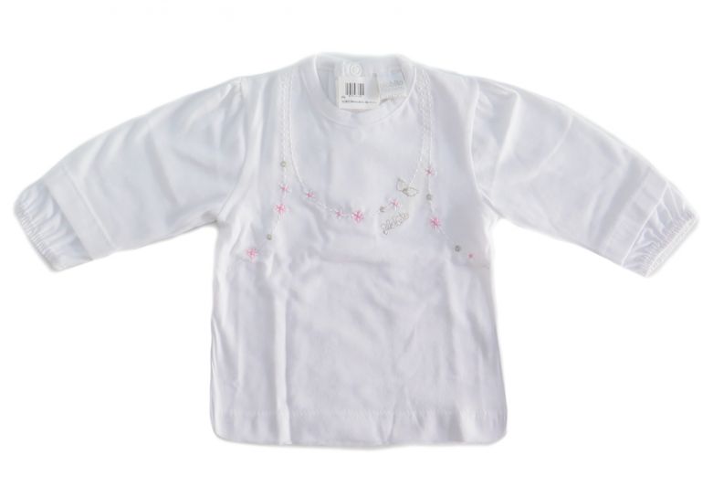 Remera Manga Larga Bordada collar rococo