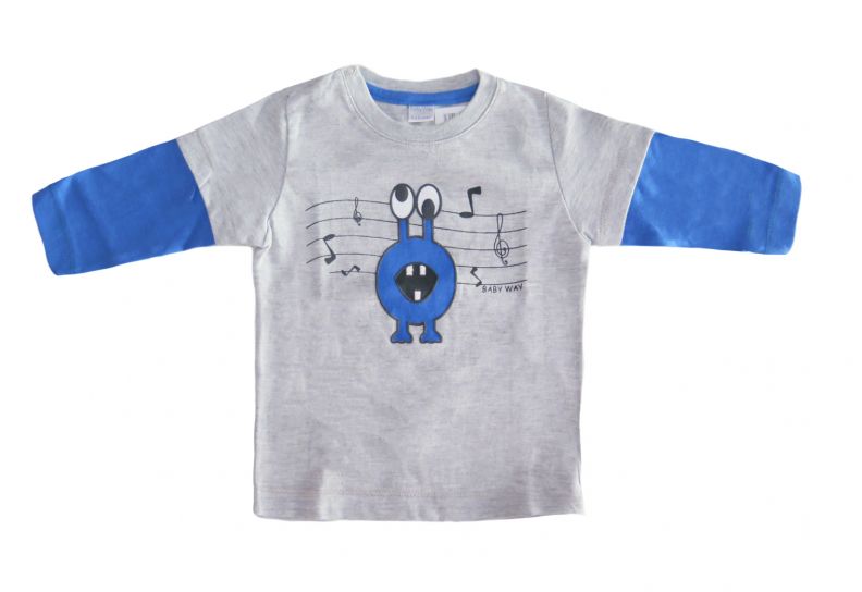 Remera Manga Larga Estampada