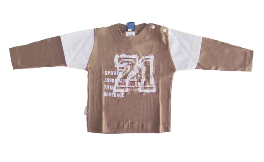 Remera con Manga larga rayada 21