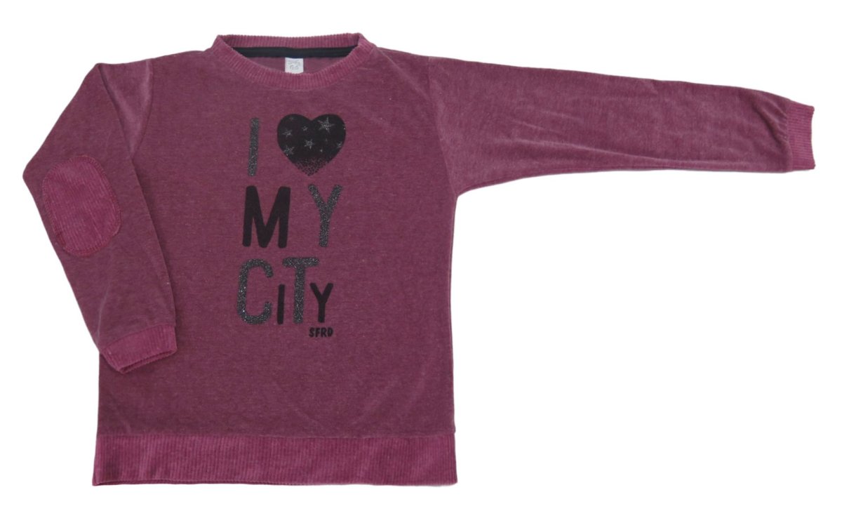 Buzo Plush Nena Estampado