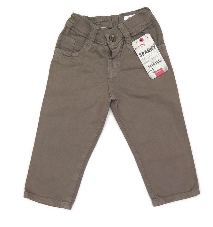 Pantalon Gabardina Con Cintura Elastizada