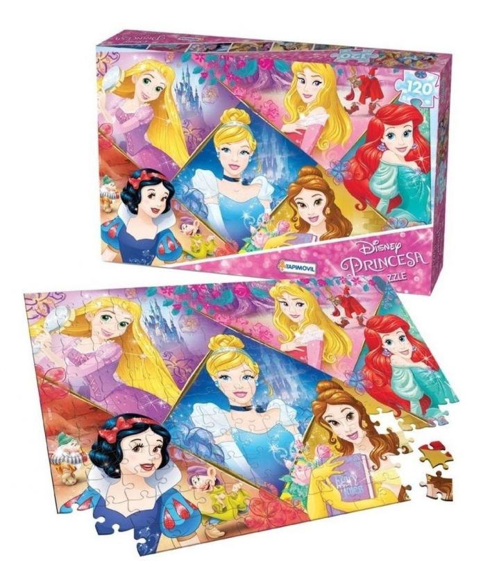 Puzzle Rompecabezas Princesas - 120 Piezas