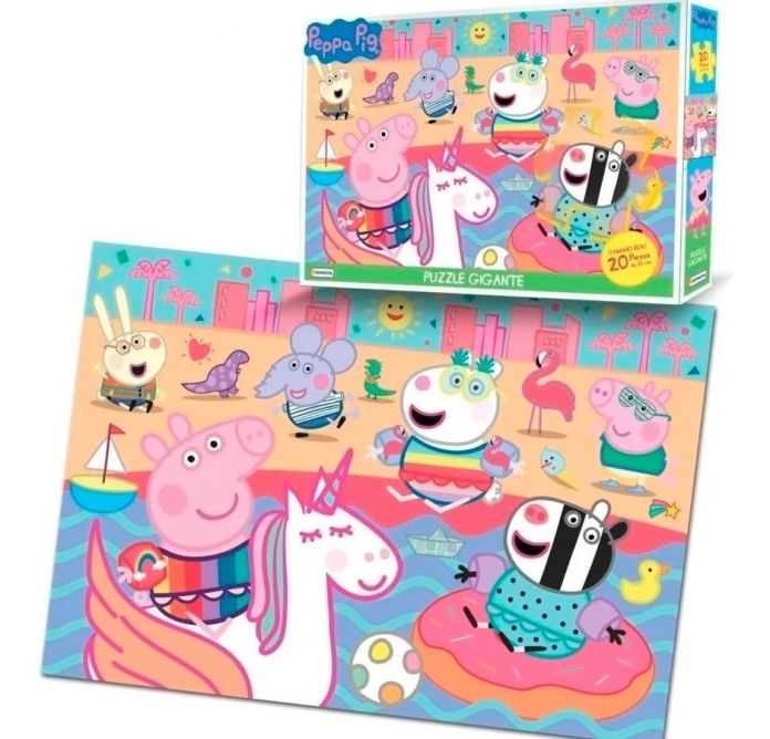 Puzzle Rompecabezas Gigante Peppa Pig - 20 Piezas