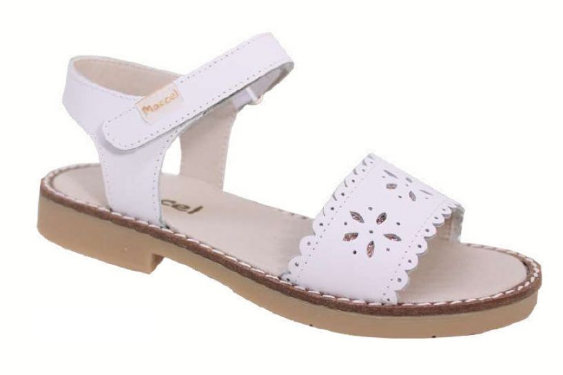 Sandalia Faja/Tira Calada Con Velcro