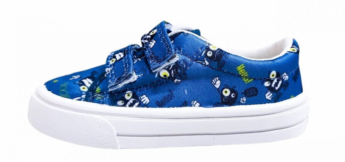 Zapatilla Lona con Velcro Estampada