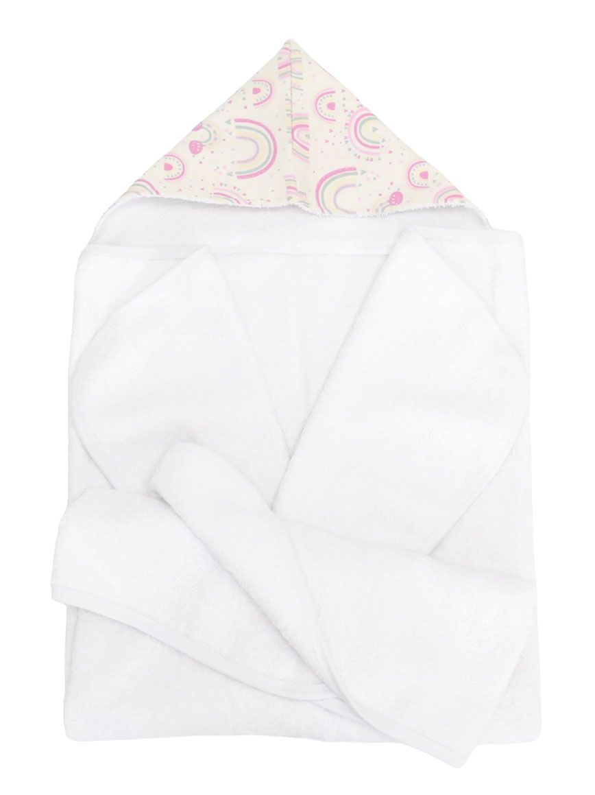 Toallon Con Capucha Central Estampado