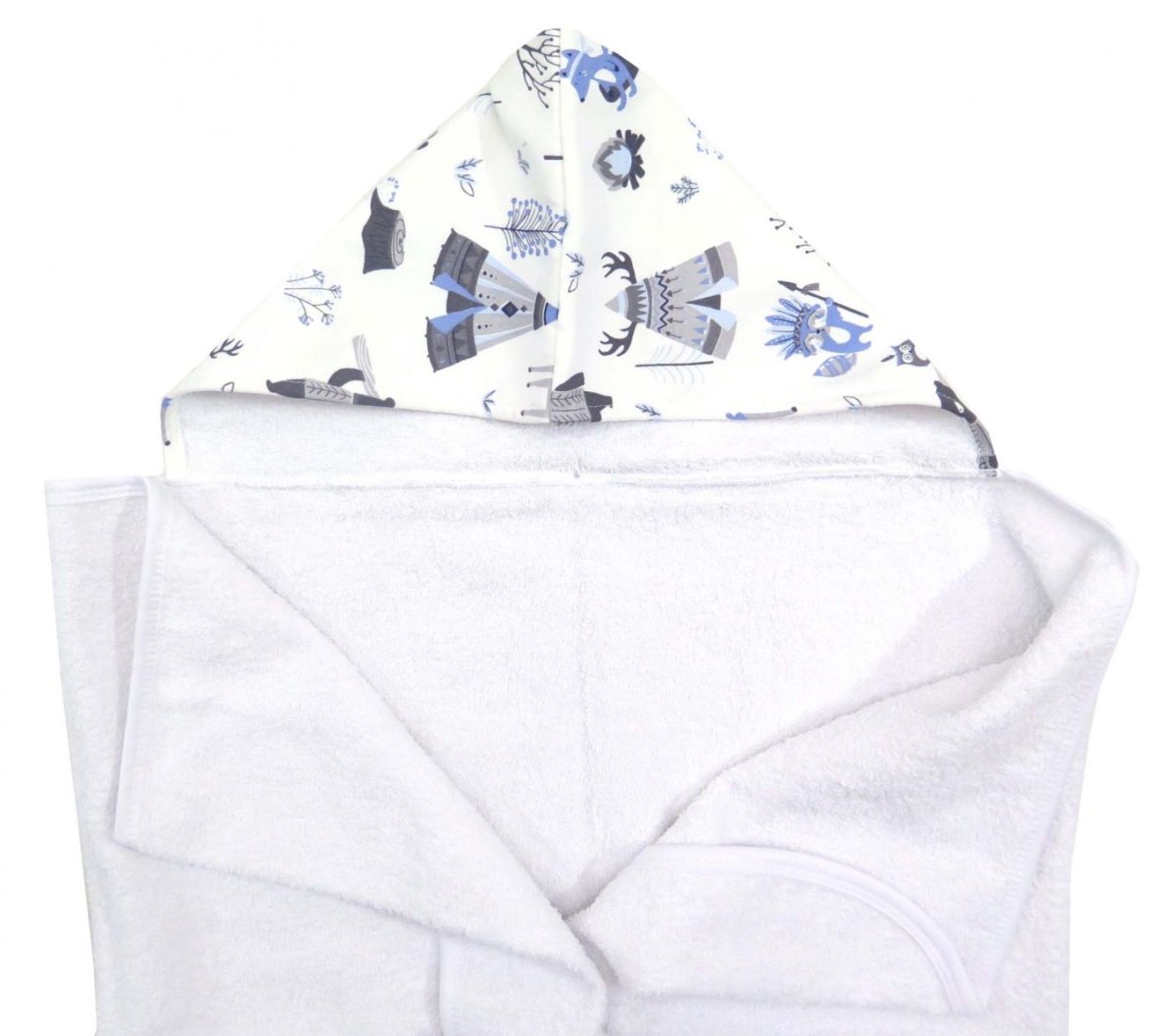 Toallon Con Capucha Central Estampado