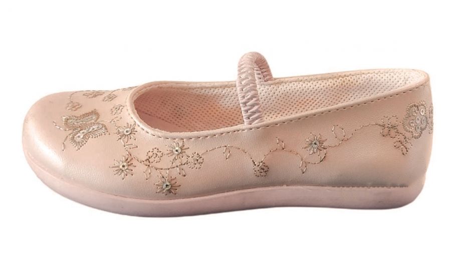 Balerina Elastico Bordada Mariposa Elastico lentejuelas