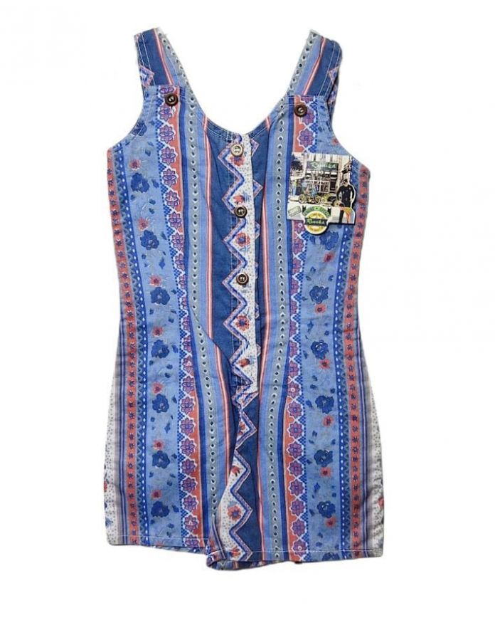 Jardinero Pierna Corta Estampado de Gabardina