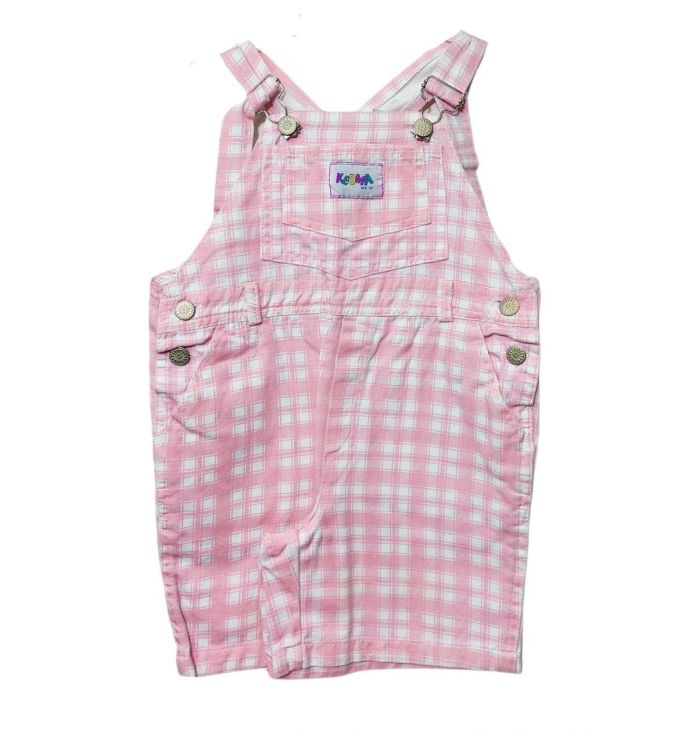 Jardinero de Gabardina a cuadros corto