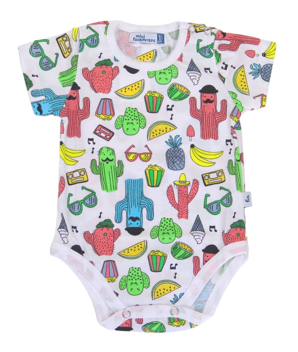Body Manga Corta Cactus Anteojos