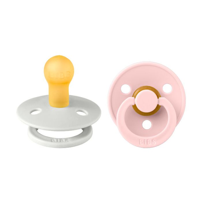 Chupete Bibs Colour Collection x 2 - Haze/Blossom - Tetina De Caucho Natural - Latex - 0 - 6 Meses