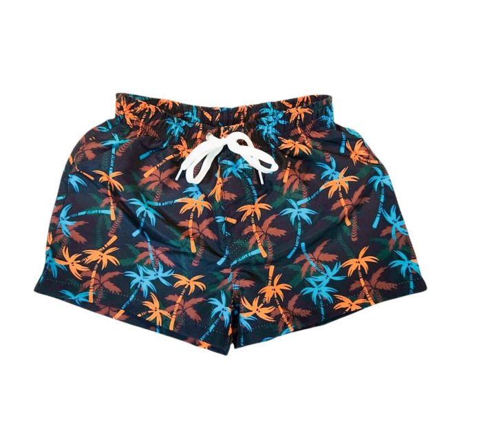 Short De Baño con Cintura Elastizada De Polistre