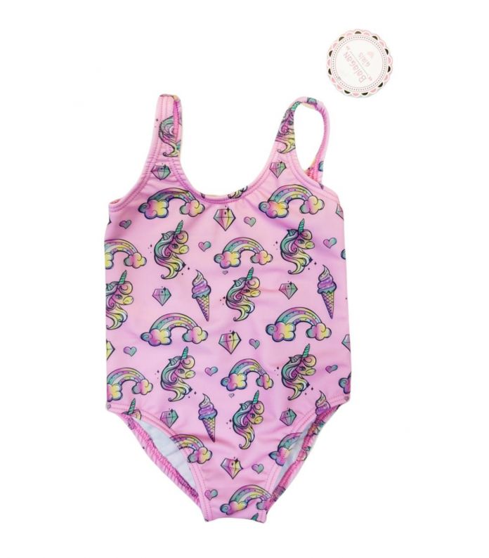 Malla Entera Estampada Unicornio